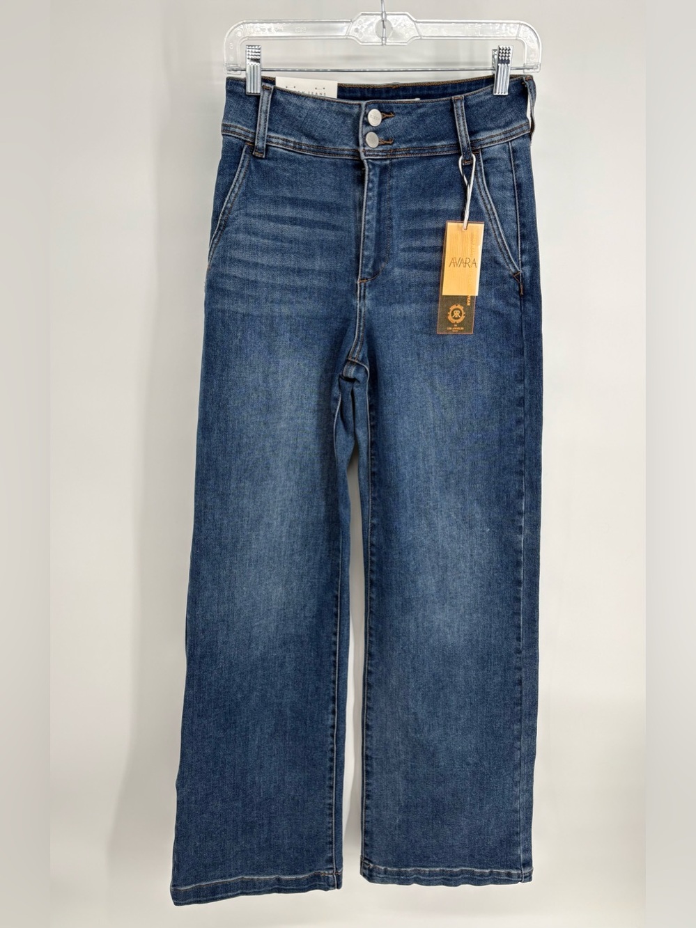 NWT Avara Kameron High Rise Wide Leg Denim Jeans by Risen Jeans Size 5/27